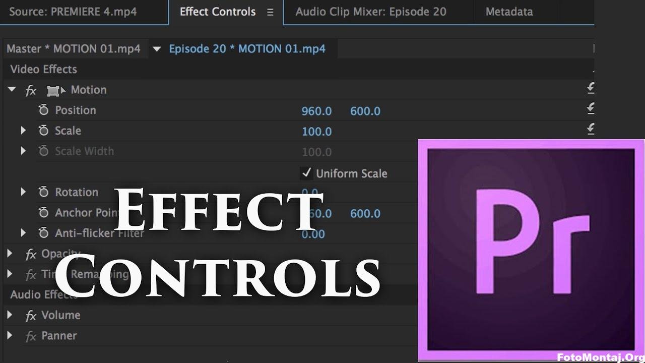 Adobe Premiere Pro Effect Paneli