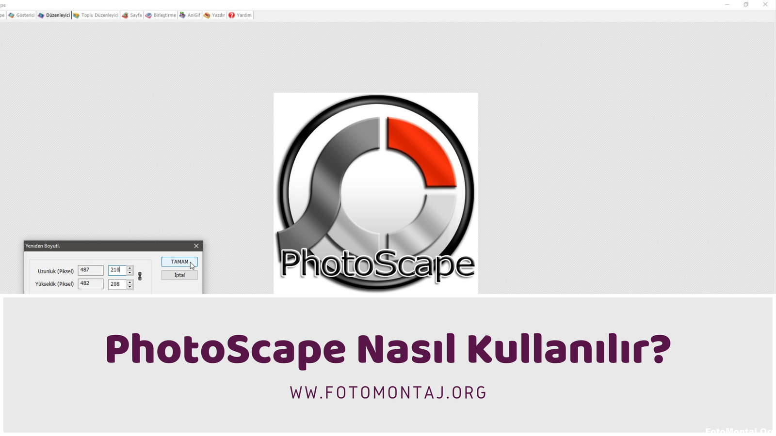 PhotoScape Nasıl Kullanılır?
