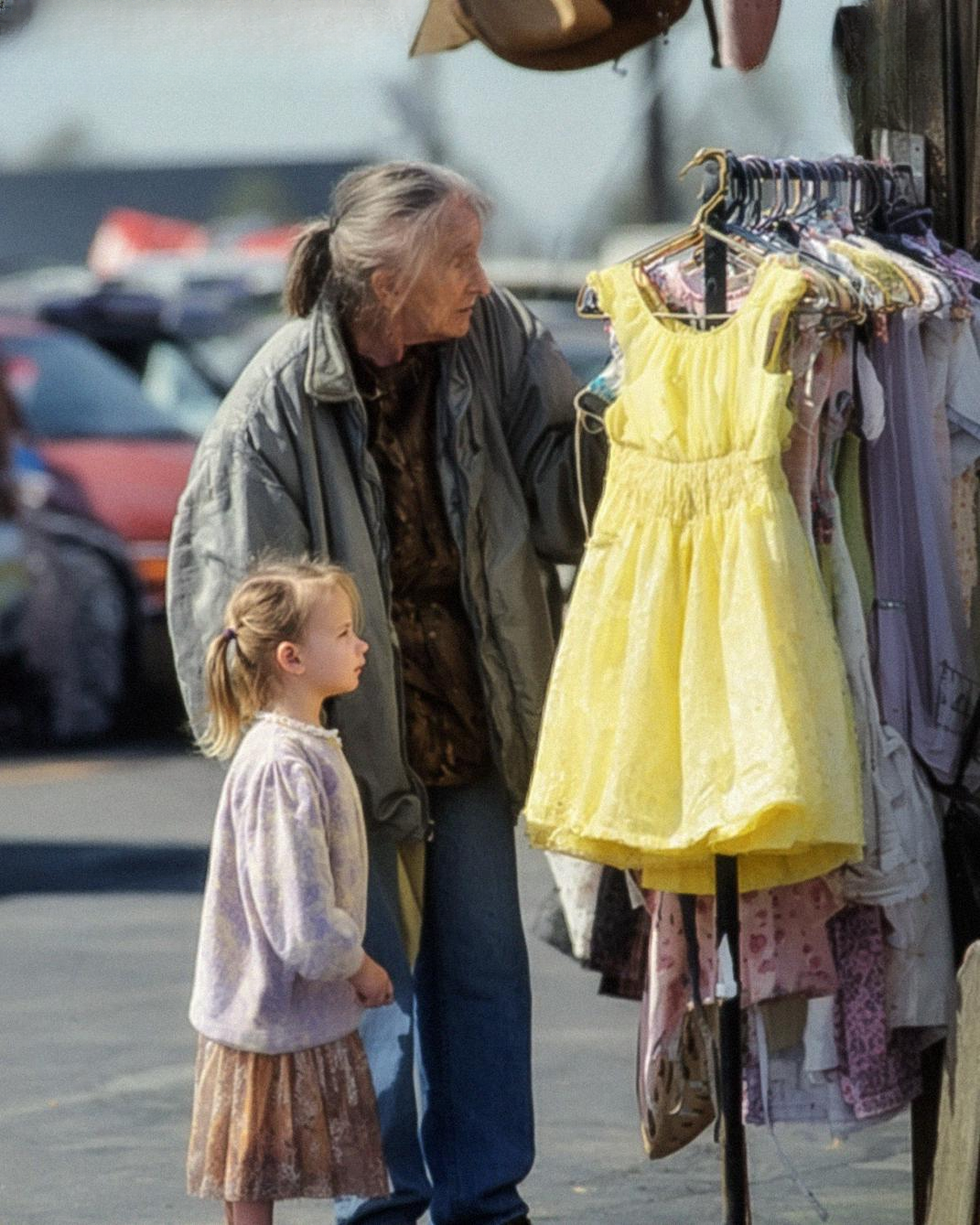 I Bought a Dress for a Girl I Met at a Flea Market – The Next Day, Someone Knocked at My Door and I Was Stunned